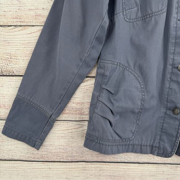 Vintage PATAGONIA Broken Twill Jacket Women's Size Medium Slate Blue/Gray - Picture 5 of 13